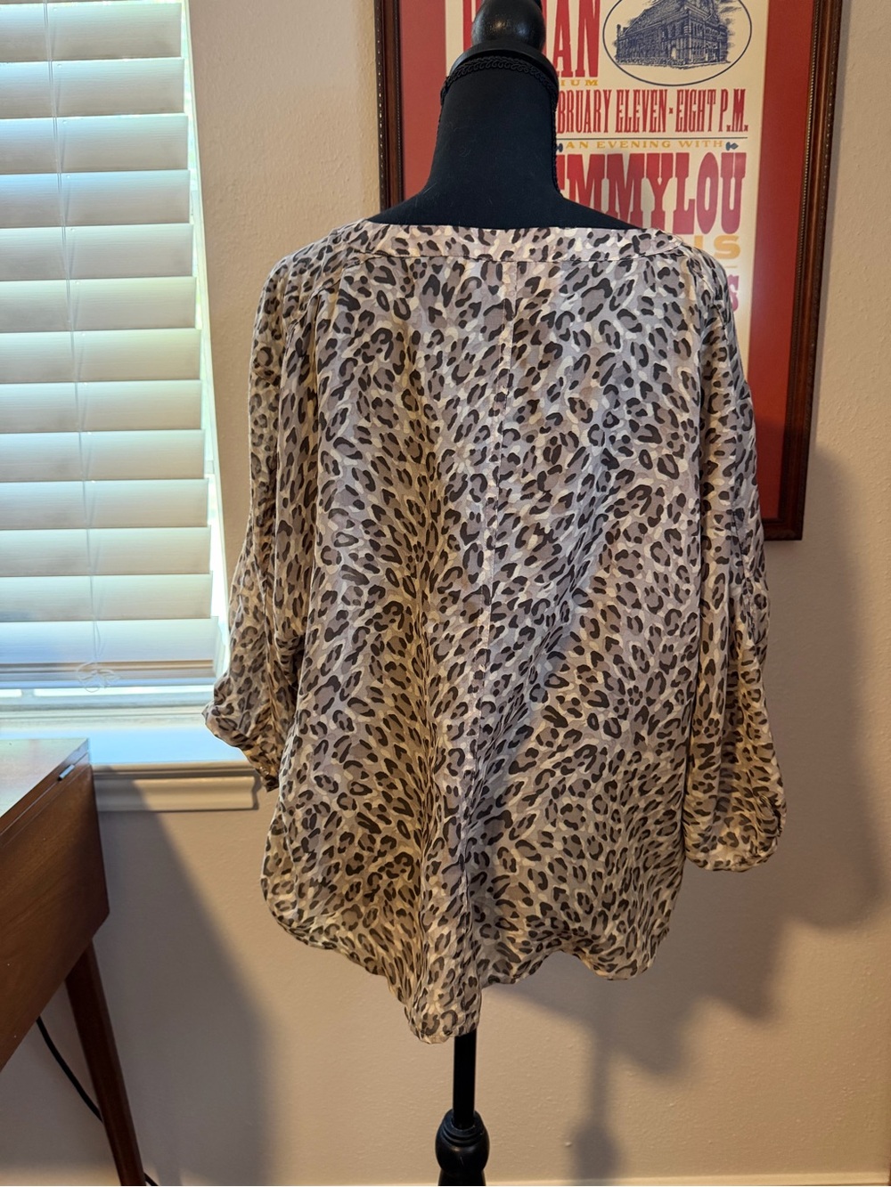 Leopard-Print Blouse - Picture 2 of 4
